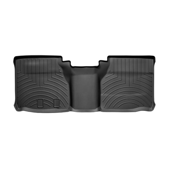 WeatherTech Custom Fit FloorLiners compatible with Frontier, Equator - 2nd Row, Black