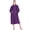 Purple, variant on Super Soft Womens Robe Purple, Fluffy Plush Fuzzy Cozy House Shower Bathrobe, Ribbed Striped Warm Fleece Long Robe for Women, Plus Size 2XL/3XL