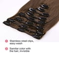thumbnail image 2 of LELINTA 10"-22" Long Straight Single Light Weft Remy Human Hair Extensions 8Pcs Full Head, 2 of 4