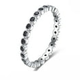 thumbnail image 2 of Eternity Wedding Band Ring for Women Cz Sterling Silver Ginger Lyne Collection, 2 of 10