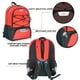 thumbnail image 3 of Wolt | Mochila fútbol juvenil - Bolsa baloncesto, voleibol y fútbol, compart. zapatos y pelota, jóvenes y adultos (Rojo), 3 of 3