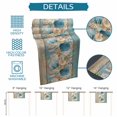 thumbnail image 6 of Teal Blue Brown Beach Coastal Table Runner - 48 Inch Long Nautical Shell Starfish Coral Summer Cotton Linen Blended Dress Scarves Farmhouse Table Runner for Kitchen Dining, Coffee Table, 13" x 48", 6 of 8
