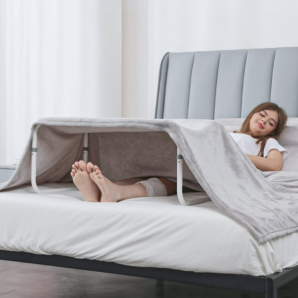 OasisSpace Blanket Lifter Adjustable Aluminum Holder Bed Cradle for feet,Toes Pain,Surgery