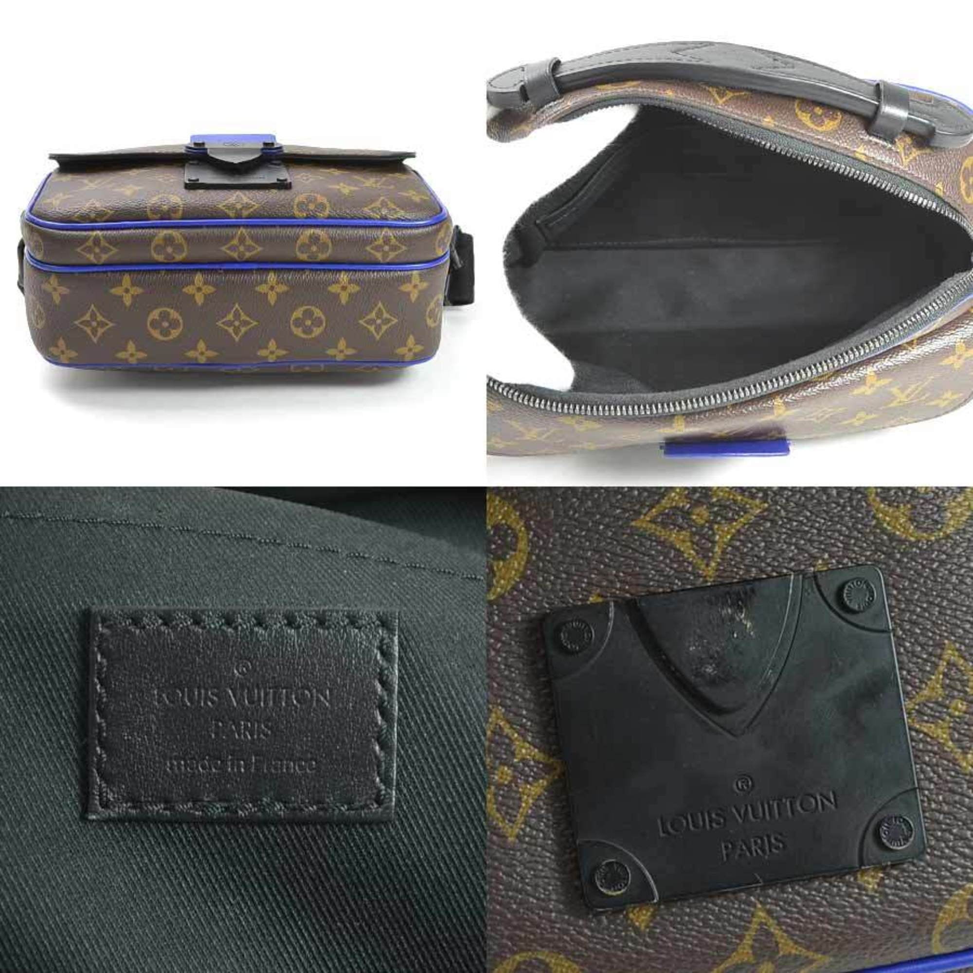 Authenticated used Louis Vuitton Handbag Shoulder Bag 2way Monogram Macassar S Rock Messenger Brown Canvas Men's M45863, Size: (HxWxD): 16.5cm x 23cm