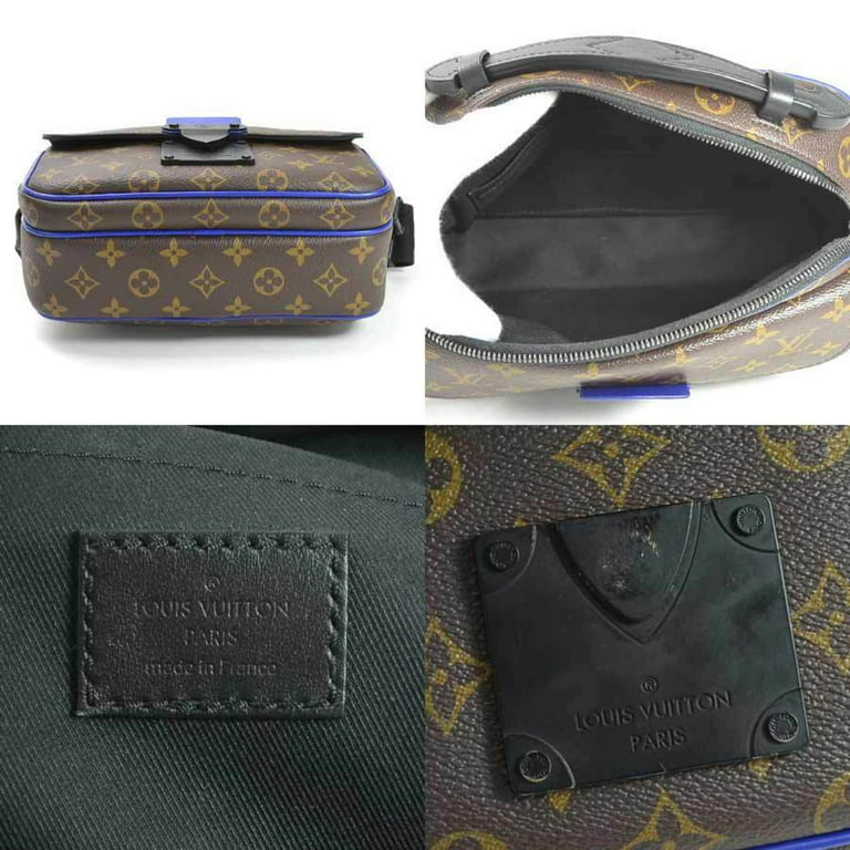 Authenticated Used Louis Vuitton Handbag Shoulder Bag 2Way Monogram Macassar  S Rock Messenger Brown Canvas Men's M45863 
