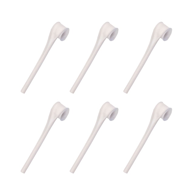 Pajitas de silicona reutilizables Matsuzay 6 piezas desmontables para beber color Blanco