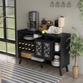 thumbnail image 4 of Furniture of America Rewest Wood Multi-Storage Buffet in Cappuccino, 4 of 6