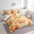 thumbnail image 2 of Erosebridal Capybara Lover Kid Bedding Comforter Set, Happy Summer Queen Bedding Sets, 7 Pieces, 2 of 7