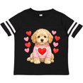 thumbnail image 3 of Inktastic Cute Golden Doodle Puppy Heart Valentine's Day Boys or Girls Toddler T-Shirt, 3 of 5
