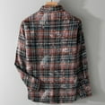 thumbnail image 4 of Lmnyox Men's Fashion Plaid Print Shirts Long Sleeve Button Down Collared Shirts Soft Casual Cotton Shirt, 4 of 4