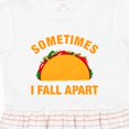 thumbnail image 4 of Inktastic Tacos Fall Apart Girls Toddler Dress, 4 of 5
