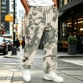 thumbnail image 6 of UDAUDU Cargo Sweatpants for Men Camo Hiking Loose Fit Stretch Drawstring Trousers Outdoor Workout Trendy Sweatpants with Pockets Army Green 2XL, 6 of 6