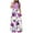 Purple formal dresses, variant on Wycnly Formal Dresses for Women Party Prom Elegant High Waist Swing Tunic Long Dresses Round Neck Short Sleeve Floral Print 2024 Summer Maxi Dress Green s
