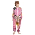 thumbnail image 2 of BZSMCE Unisex One-piece Pajama Cotton Sleepwear Butterfly on Blossom Beauty Printed, 2 of 8