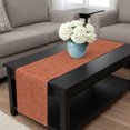 thumbnail image 4 of Burnt Orange Table Runner 90 Inches Long,Dining Table Runners Dresser Scarves,Farmhouse Vintage Orange Solid Color Modern Kitchen Coffee Tablerunner for Tabletop Party Birthday Wedding 13"x90", 4 of 8