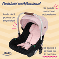 thumbnail image 4 of Carriola 4 En 1 Georgina LX | Reversible | Portabebé Ibaby rosa, 4 of 10