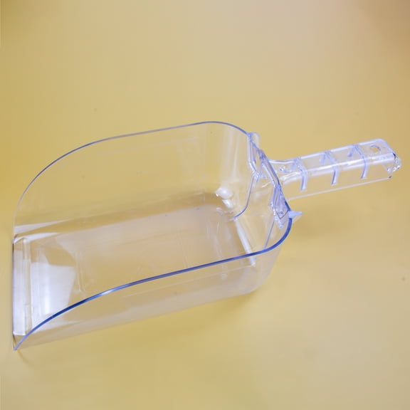 Clear Plastic 82-Ounce Ice Scoop with Hook Handle 2 Pack