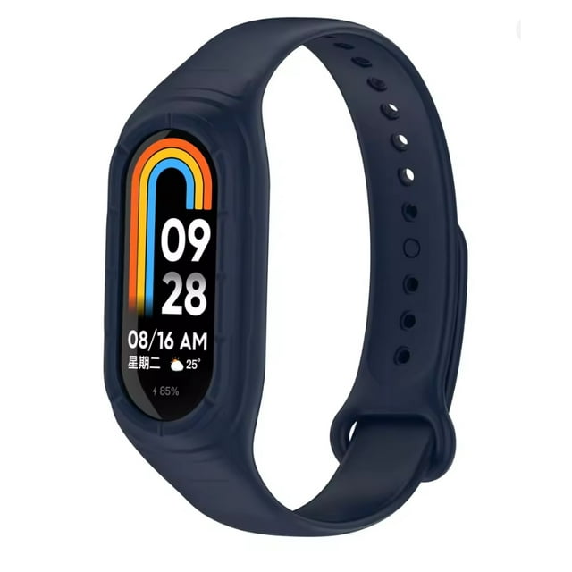 Correa de Silicona Deportiva Impermeable para Xiaomi Mi Band 9/8 con Case