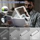 thumbnail image 3 of 5X Large Reading Magnifying Glass with Light, Rechargeable Hands-Free Magnifying Lamp with Flexible Gooseneck, 24x17cm Ultra Clear Lens, Perfect for R, 3 of 5