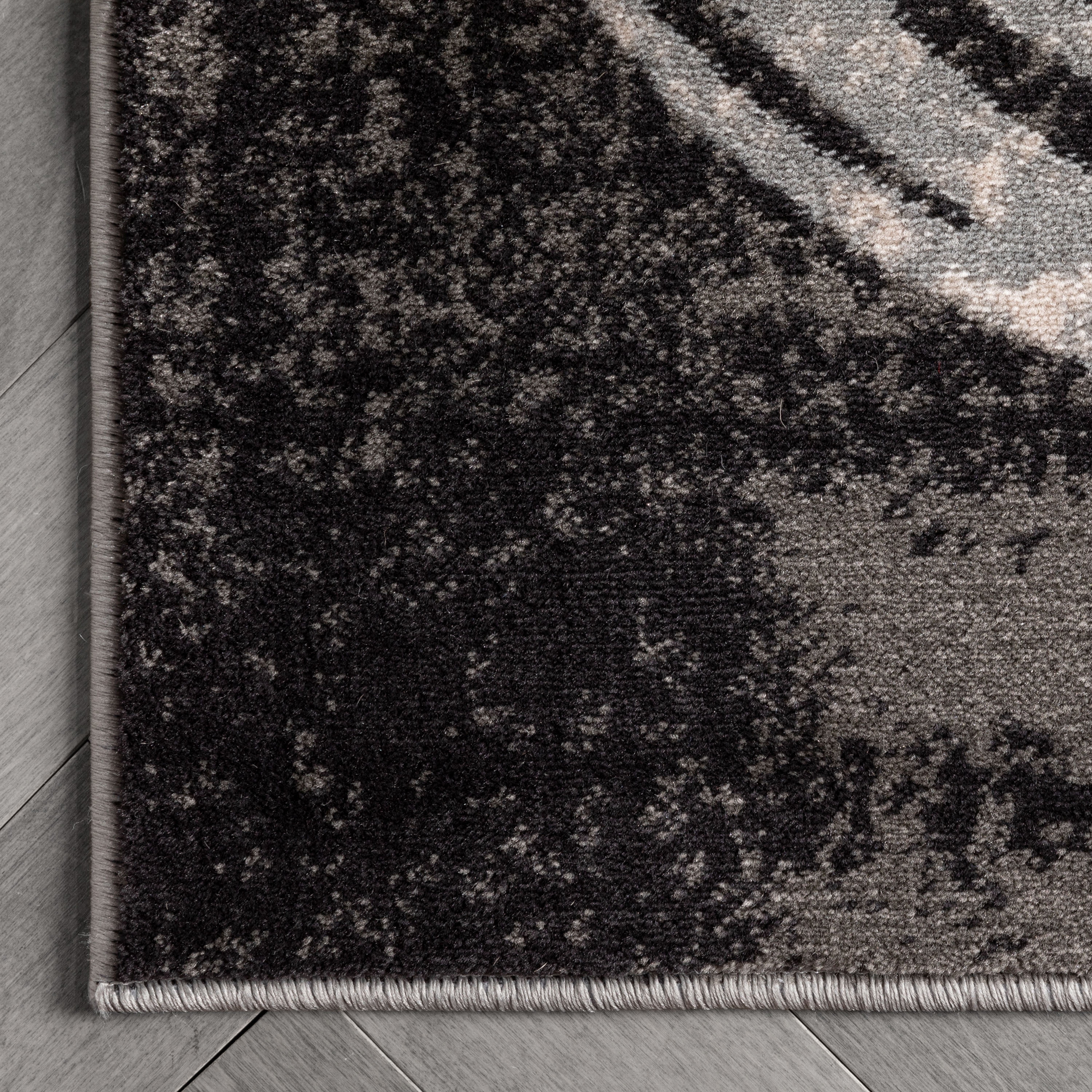 Well Woven Barclay Shai Modern Geometric Grey Green 5'3" x 7'3" Area Rug