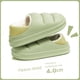 thumbnail image 1 of Zapatillas de algodón impermeables de suela gruesa para el hogar, para mujer, para uso exterior en invierno, con bolsa y tacón, antideslizantes, para parejas, cálidas, acolchadas de algodón, 1 of 5