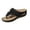 Black, variant on Women's Wedge Sandals Comfortable Casual Summer Flip Flops Lightweight Walking Platform Slides Dress Shoes Brown Size 8.5