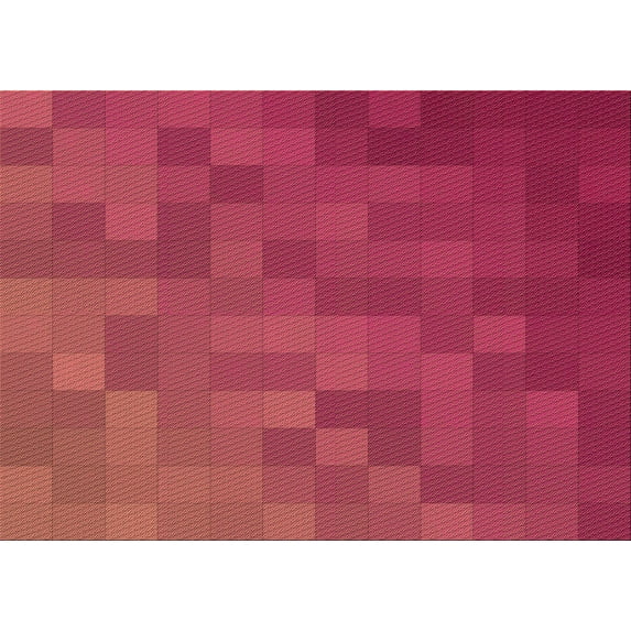 Ahgly Company Machine Washable Indoor Rectangle Transitional Red Area Rugs, 7' x 9'