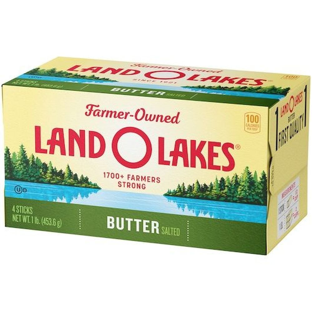 Land O Lakes Salted Butter, 1 Pound -- 36 per case