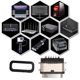 thumbnail image 5 of Conector De Enchufe USB, Conector De Enchufe Tipo C De Carga Rápida Recargable Con Anillos De Goma Para Cámaras Para Impresoras Para Proyectores ANGGREK Otros, 5 of 8