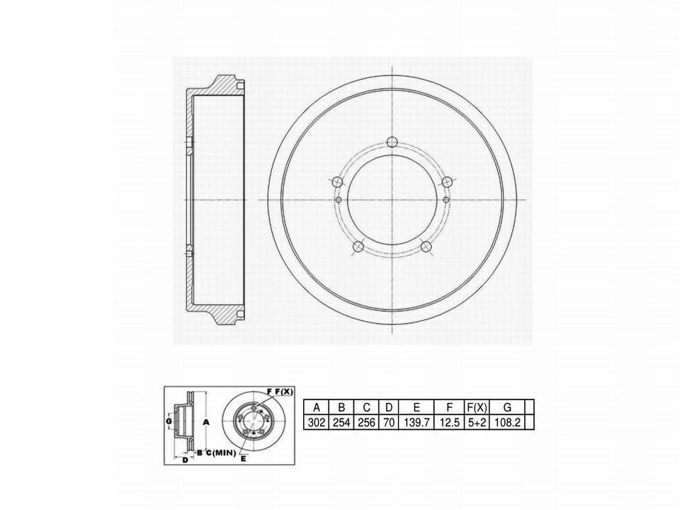Winstop Brake Drum, Rear WS242000, Suzuki XL-7 2006-2002