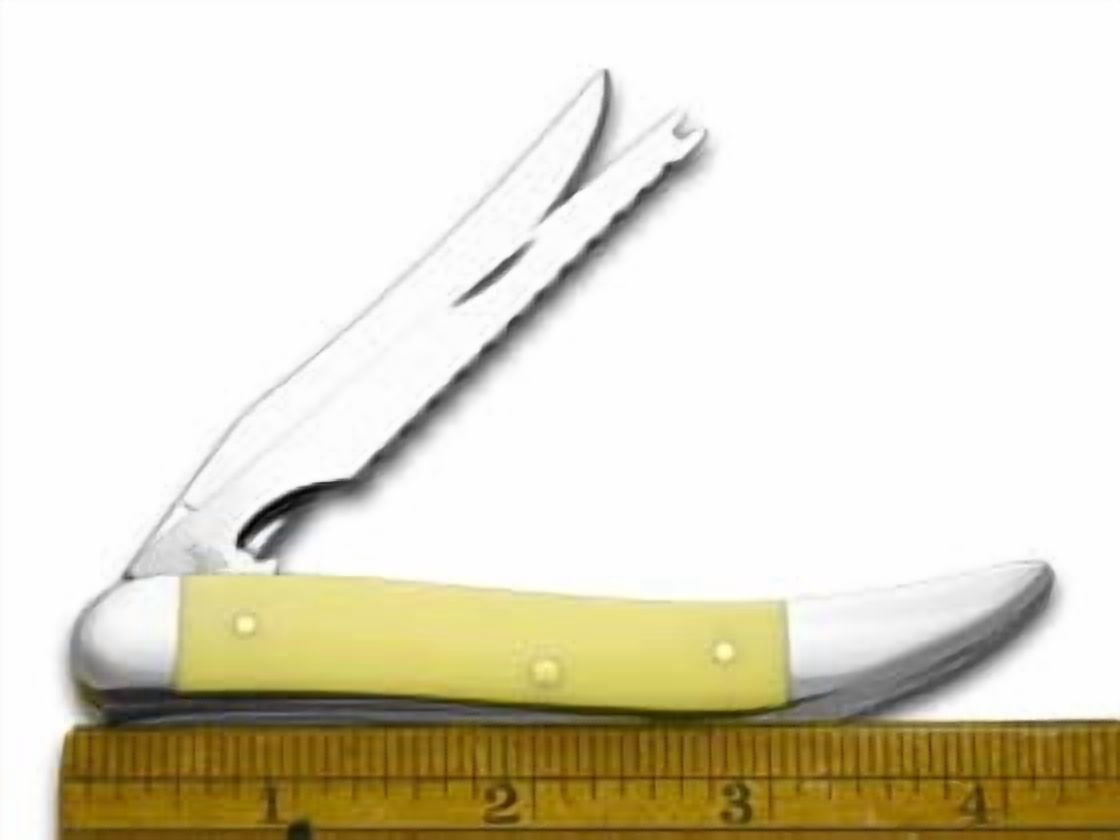 CASE #120 (320094F SS) Yellow SS Fishing Knife