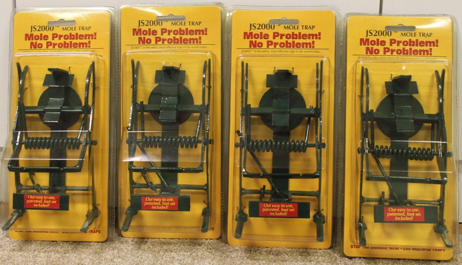4 Mole Traps New JS2000 Best Mole Gopher Rodent Control Traps! Heavy