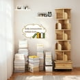 thumbnail image 3 of Homy Casa 5-Tier Rotating Bookshelf, Ideal for Cozy Bedroom or Living Room Reading Nook, Natural, 3 of 8