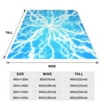 thumbnail image 3 of Salouo Light blue flash Print Bed Blankets, Flannel Blanket Comfortable Air Conditioning Blanket Lightweight Blanket for Sofa Bed Travel & Couch-60"x50", 3 of 7