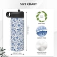 thumbnail image 4 of Sikiie Rabbit And Butterfly Print 18OZ Insulated Straw Cup, Portable Leak-proof Sports Water Bottle, Stainless Steel Water Cup Suitable for Home and Outdoor, 4 of 8