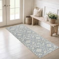 thumbnail image 2 of Washable Kitchen Runner Rug 60" x 22", Non-Slip Soft Low Profile Kitchen Rug, Farmhouse Distressed Floral Oriental Rug for Kitchen, Hallway & Laundry Room, 2 of 6