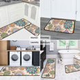 thumbnail image 5 of Pioneer Flower Floral Print Pattern Kitchen Rugs Sets Of 2,Anti Fatigue Kitchen Mat Rugs Non Slip Washable,Decorative Kitchen Floor Mats for Kitchen,Sink,Laundry,17"X30"+17"X47", 5 of 7