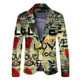 thumbnail image 5 of Toimothcn Suit Jacket For Men Romantic Valentine Day Love Heart Printed Blazers Oversized Warm Slim Fit One Button Funny Festival Performance Suit Jacket Leisure Mens Clothes, 5 of 5