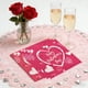 thumbnail image 5 of Decoraciones para San Valentín, adornos para San Valentín, regalos para San Valentín. 16 servilletas con estampado de corazones, perfectas para fiestas de San Valentín. Pañuelos desechables decorativo, 5 of 6