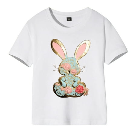 

Girls T-Shirts Irish Festival Summer Short Sleeve Lips Prints Round Neck Fashion Casual Style Children Tops