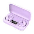 thumbnail image 2 of Wireless Earbuds Bluetooth Headphones 48hrs Play Back Sport Earphones with LED Display Over-Ear Buds with Earhooks Built-in Mic Headset for Workout - Purple, 2 of 9