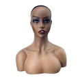 thumbnail image 2 of Milaget Female Mannequin Head Display Model Makeup Realistic for Eyeglasses Hat Shop Brown, 2 of 9