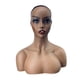 thumbnail image 2 of Busto de cabeza de maniquí femenino para exhibición en tiendas de peluquería. Marrón, 2 of 9