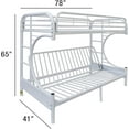 thumbnail image 5 of ACME Eclipse Twin Over Full Futon Bunk Bed, Multiple Colors, 5 of 10