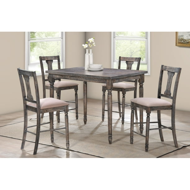 Best Master Furniture Demi 5 Pcs Counter Height Set Com Best Master Furniture Demi 5 Pcs, Safavieh Demi Dining Table