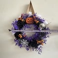 thumbnail image 5 of Halloween Wreath, Skeleton Haunted House Door Hanging for Party Wall Decor, Plastic Ring for Halloween Atmosphere Enthusiasts, 5 of 9
