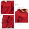 thumbnail image 2 of Sudadera Con Media Cremallera Para Mujer, Sudadera De Tela Suave Transpirable Para Mujer Para Oficina Para Mujer Para Vacaciones, 2 of 6
