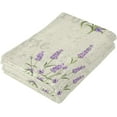 thumbnail image 3 of Dreamtimes Lavender Soft Hand Towels 2-Piece Absorbent Bath Towel Decorative Fingertip Towels for Bathroom Gym Spa Hotel Beach Swimming Pool,14.4" x 28.3", 3 of 7