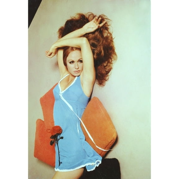 Carol Cleveland - blue nightgown on ornage pillows Photo Print (8 x 10) - Item # DAP14189