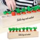 thumbnail image 5 of Juguete de madera ños pequeños de 1 2 3 años de edad-juguetes Montessori de desarrollo ños y niñas, juguetes educativos de de - Zanahorias sólo zanahorias zanahorias Sunnimix cubo de clasificación de forma, 5 of 7